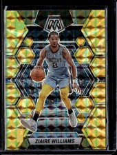 2022-23 Panini Mosaic #163 Ziaire Williams Reactive Yellow