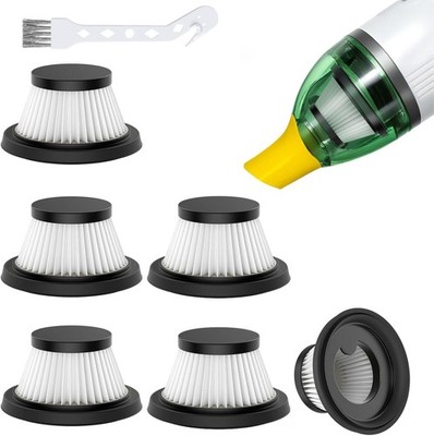 6 Pack HEPA Vacuum Filter Replacement Compatible with Compact Cordless Vacuum...
