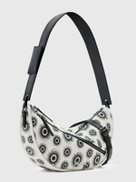 Desigual Schultertasche Damen Weiß Abstrakt ReißVerschluss 23WAXP85