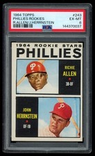 1964 Topps - 1964 Rookie Stars Dick Allen, John Herrnstein #243 (RC) PSA 6