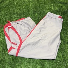 Vintage 90 s/00 s Caffeine Vintage Raver Wide Leg Glow Gray/Red Pants Size L