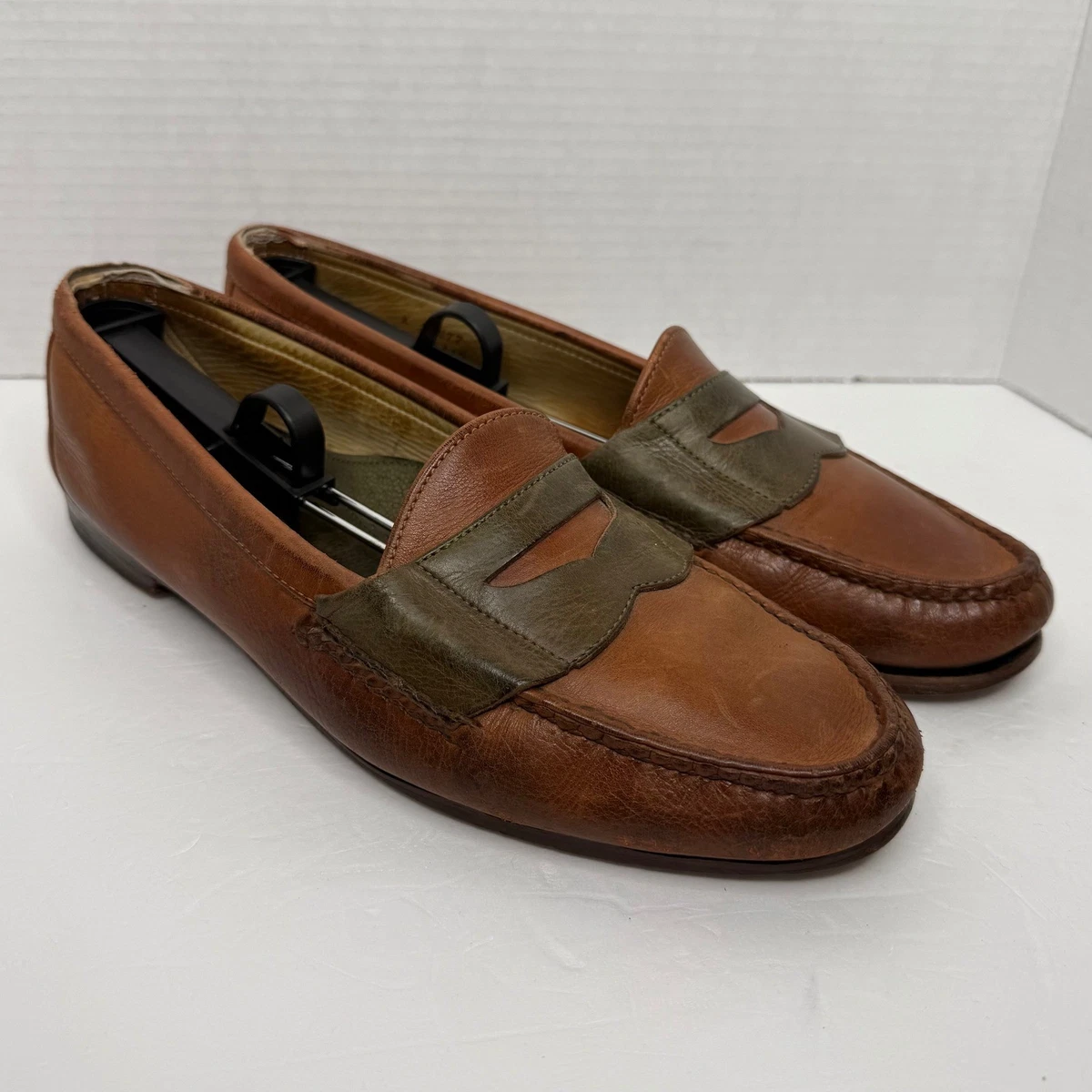 Cole Haan Men\'s Suede Penny  Loafers Size 12 Truffle Brown Leather C41635 Dress AMERCN-CLASS-PNY-  main image 3