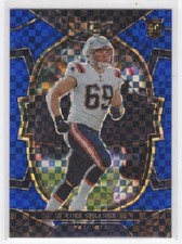 #91 2022 Select BLUE } Cole Strange RC 154/199 New England Patriots