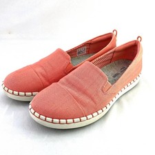 Clarks Cloudsteppers Cushion Soft Slip on Flats Soft Coral Loafers Sz 8 M