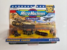 Vintage Galoob Micro Machines Military Freedom Force 1 S.E.A.L.S. NIB 1996-97