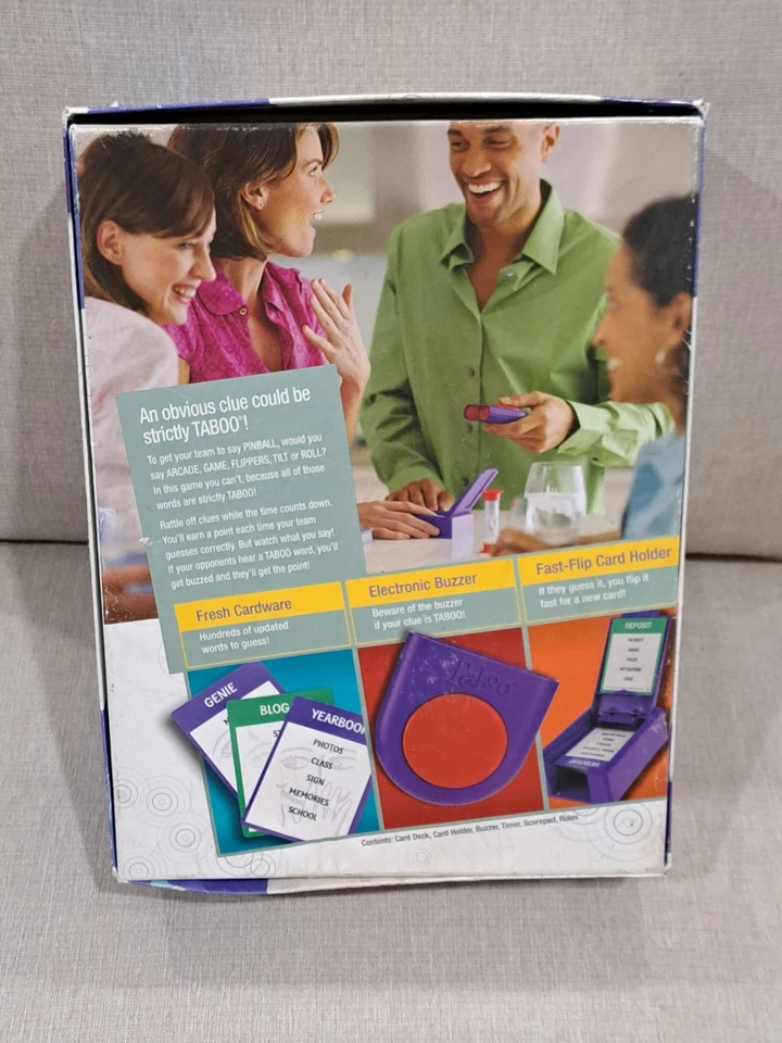 Taboo the Game of Unspeakable Fun-Parker Brothers 2009-Complete - Image 4 of 4