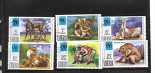 LIBERIA SC#571-6 1971 WILD ANIMALS CTO USED OLD TOPICAL PICTORIAL STAMP SET LOT