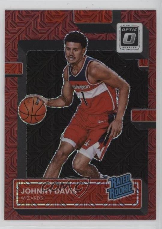 2022 Donruss Optic Rated Choice Red Prizm 48/88 Johnny Davis #206 Rookie RC 4f5