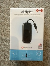 Twelve South AirFly Pro Bluetooth Wireless Audio Transmitter Receiver Black