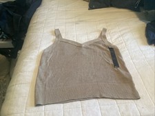 NWT BANANA REPUBLIC Tan Cami Sweater Top Size