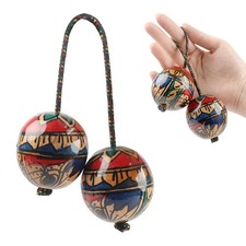 1 Pack Wooden Hand-Painted Kashaka Shaker, Asalato Instrument Rhythmic Ball, ...