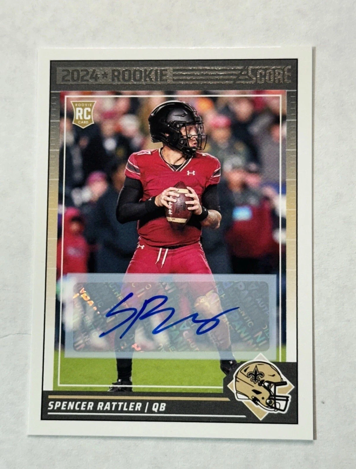 Spencer Rattler trading card