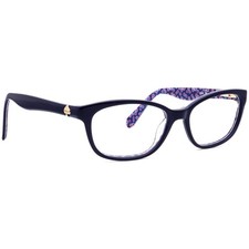 Kate Spade Eyeglasses Brylie GF5 Polished Dark Blue Semi Cat Eye Frame 52-16 135