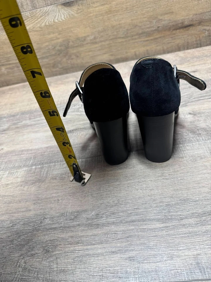 Me Too Crystal Black Suede Mary Jane Heels Women's Size 7.5 - Image 3 of 4