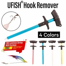 UFISH Fishing Hook Remover Extractor Detacher 4 Colors Fishing Pliers Tool