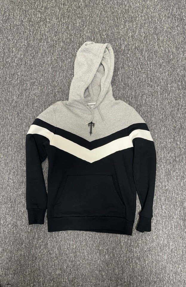 Trapstar V Stripe Tracksuit Black Grey White Size S eBay