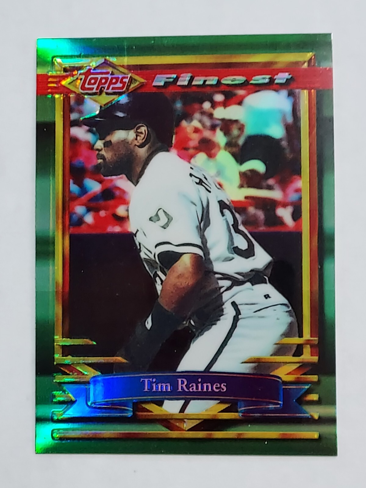 1994 Topps Finest Refractors Baseball Tim Raines #192 HOF