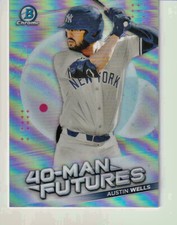 2021 Bowman Chrome Baseball Austin Wells 40-Man Futures Insert #FMF-22