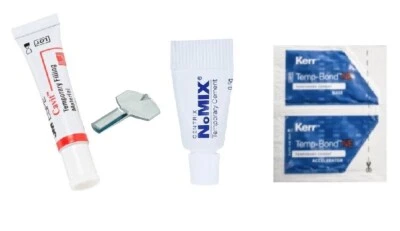 CAVIT, KERR, CENTRIX 3x Dental Zahnzement Füllung Reparatur Krone abgefallen Loch füllen kleben weiß