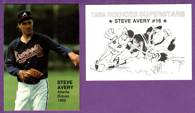 Steve Avery Atlanta Braves 1989 Rookies Superstars Unbranded Oddball Card #16