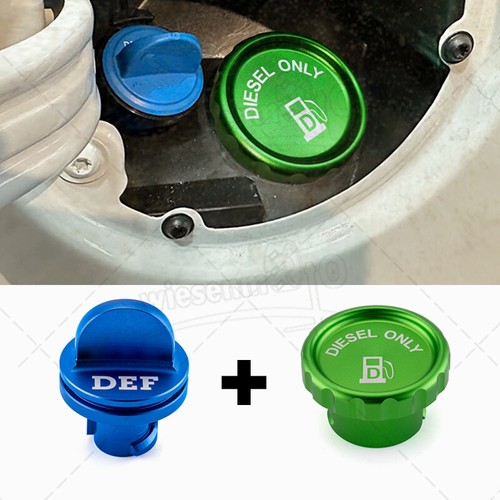 Diesel Fuel Cap+DEF Cap For 1920 21 2022 2023 Dodge Ram 1500