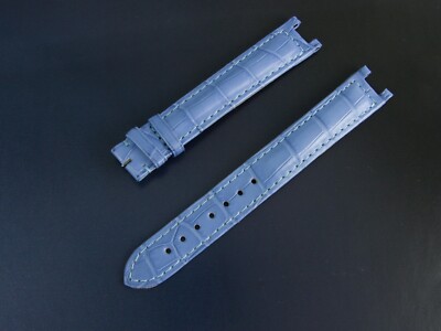 CARTIER Pasha Armband Krokoleder Alligator Leather Strap Blue