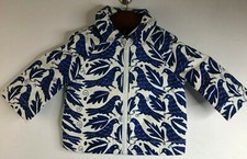 Juicy Couture Childrens Girls Sz 4T Coat Jacket Blue White Lovebirds Front Zip
