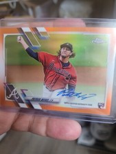 2021 Topps Chrome Patrick Weigel Auto #RA-PW /25 Orange Refractor RC Braves SP