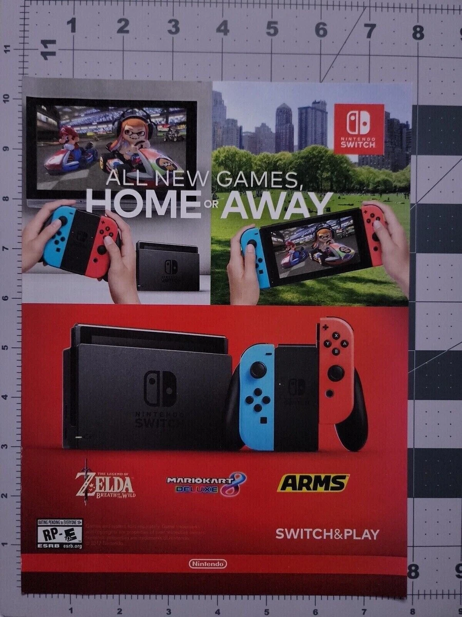 Nintendo Switch Original Print Ad Poster Game Promo Art eBay