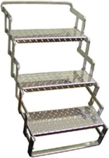 CR Brophy Machine Works AS03 18" Wide Aluminum Scissor 3 Step