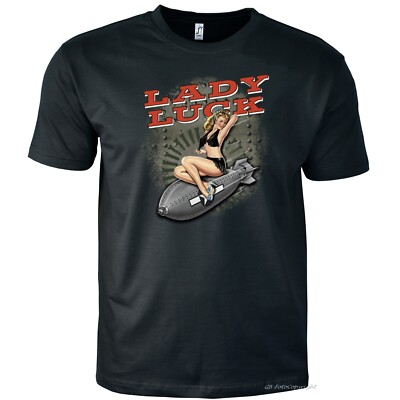 Pin-Up T-Shirt Rockabilly Grafik Bombshell  US Army Motiv 50er Jahre USA *1239