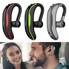 Wireless Bluetooth Headset Noise Cancelling Earbud Earphone Mic for Cell Phones