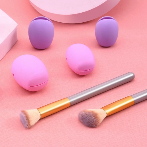 6 Pcs Custodia Per Pennelli Da Trucco Viaggiare Mancare Porta Antipolvere - Foto 2 di 12