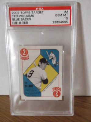 2007 Topps Target #2 - TED WILLIAMS - BLUE BACKS - PSA 10 Gem Mint | eBay