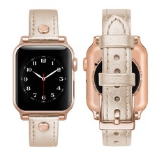 Leather Band for Apple Watch Series 9, 8, 7, 6, 5, 4, 3, 2, 1, SE for 38/40/41mm
