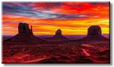 Monument Valley Picture on Stretched Canvas, Wall Art Décor, Ready to Hang