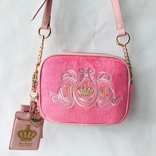 Juicy Couture Lovers Club Cmera Bag Embroidered Logo Pink Lemonade / Pink