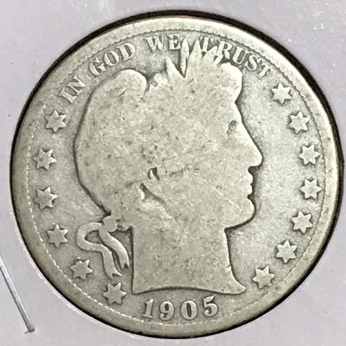 U.S. Barber Half Good 1905-O