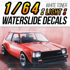 1/64 Scale TOYOTA STARLET Head Tail Light WaterSlide Decal for Hot