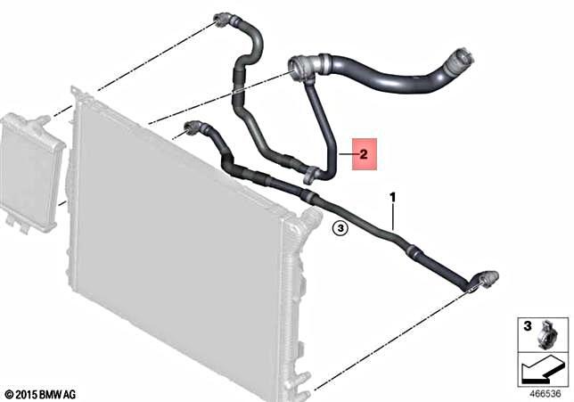 Genuine BMW F30 330e Sedan Coolant Return Line 17128653617 | eBay