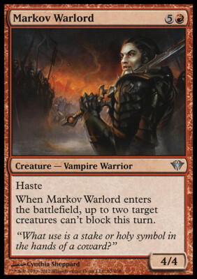 Magic the Gathering MTG Markov Warlord (97) Dark Ascension   LP