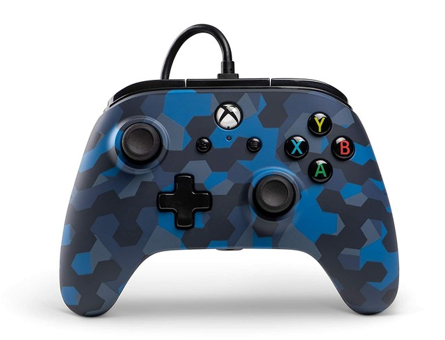 PowerA Xbox and Windows 10 Video Game Controller Stealth Blue Camo