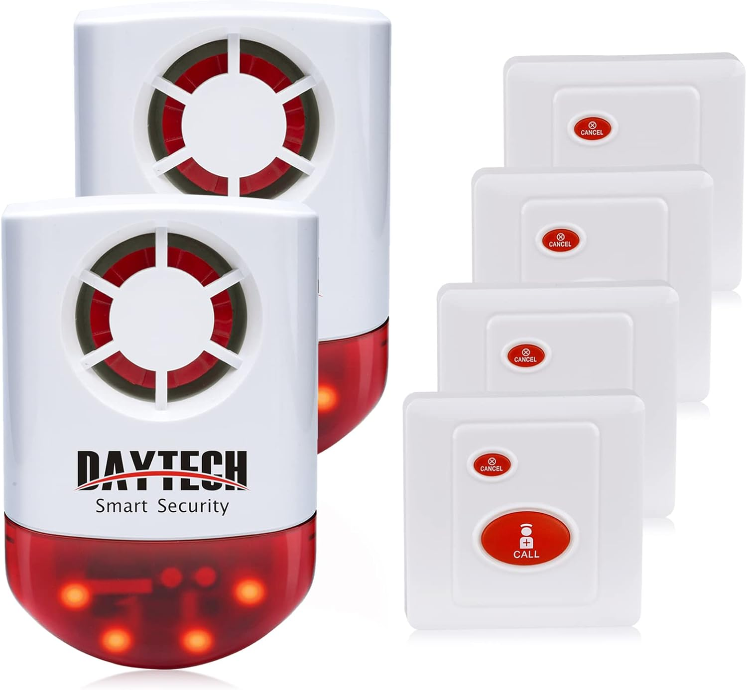 Loud Strobe Siren Panic Alarm with Light for Home and Outdoor Security