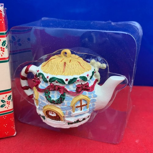 Enesco Treasury Ornaments Tea Time Tea Pot NEW E4 - Picture 2 of 4