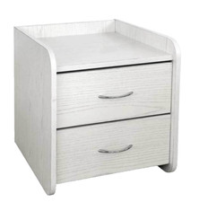 COMODINO Moderno Cassettiera CAMERA DA LETTO UFFICIO BIANCO LEGNO 40*40*40CM