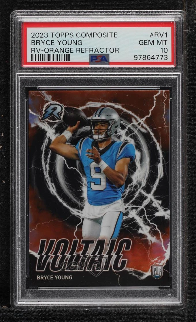 Bryce Young Topps Composite Resurgence Voltaic #RV1 Orange Refractor