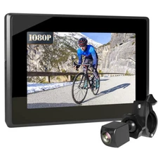 Bicycle driving recorder 4.3-inch AHD 1080P 360 ° bicycle rearview camera with c