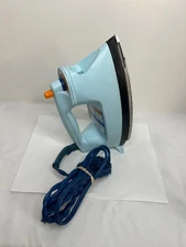 Vintage General Electric Light 'n Easy Steam & Dry Iron Model S1 - Blue