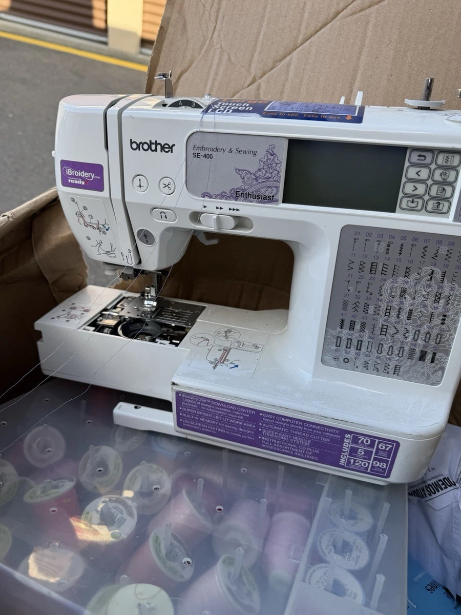 SE-400 Manual Del Propietario De La Máquina De Bordar Y Coser En CD