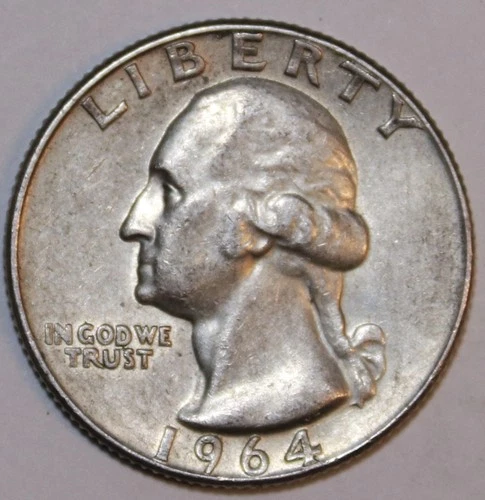 1964-D Washington Quarter - 90% Silver - Extra Fine - #1022EA